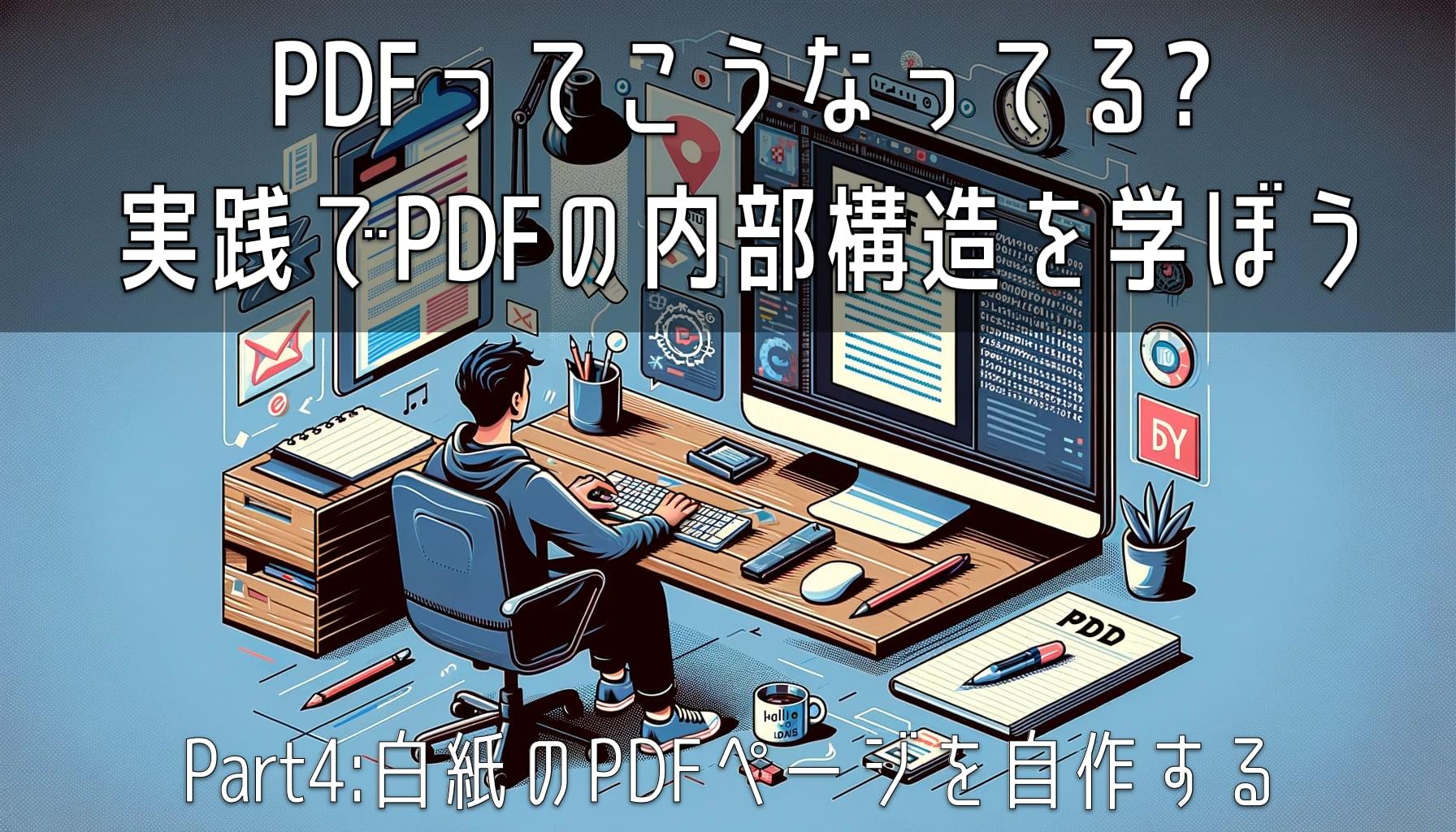 PDFってこうなってる? Part 4:白紙のPDFページを自作する